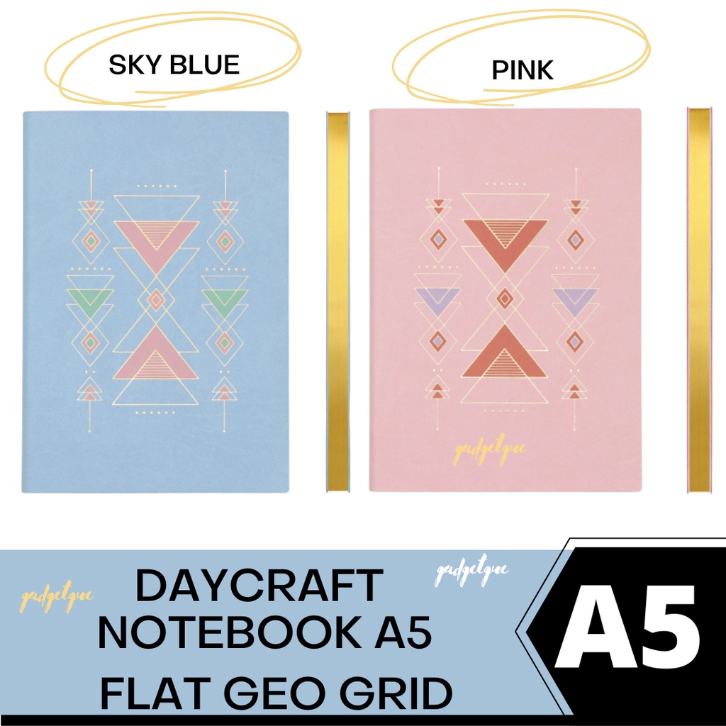 

Notebook A5 daycraft signature flat geo notebook grid buku notebook buku jurnal notebook aesthetic original murah