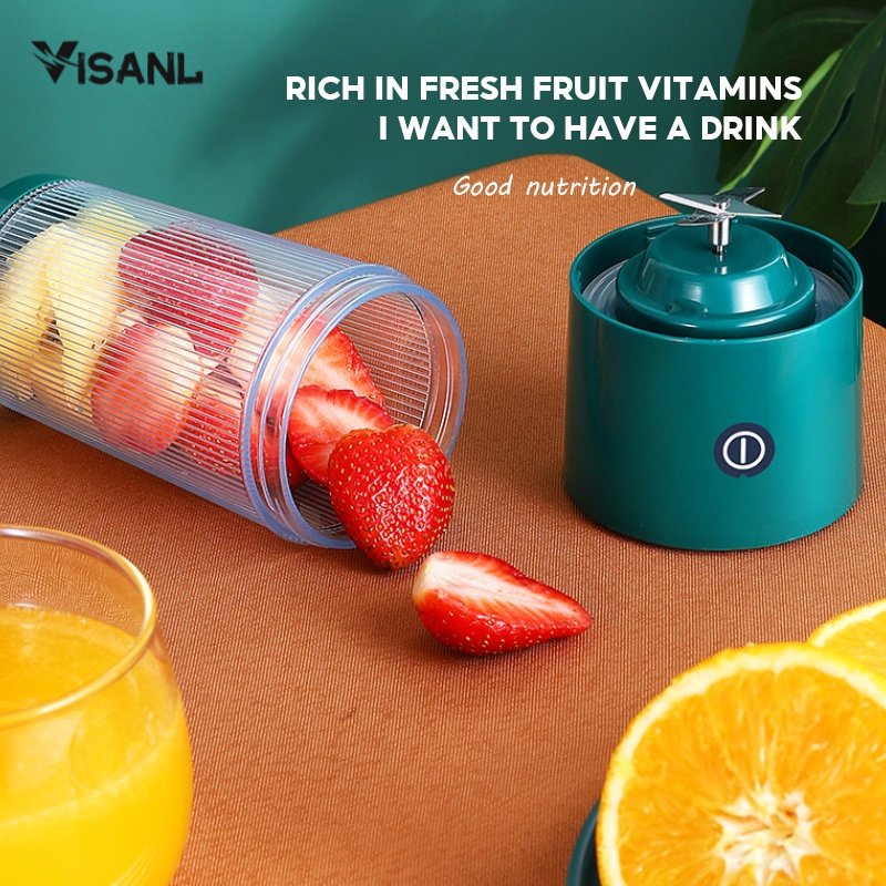 Mini Juicer Blender Portable 350ML Kaca Isi Ulang USB Juice Cup Ekstraktor Jus Listrik Ekstraktor Jus Portabel Blender Ekstraktor Jus
