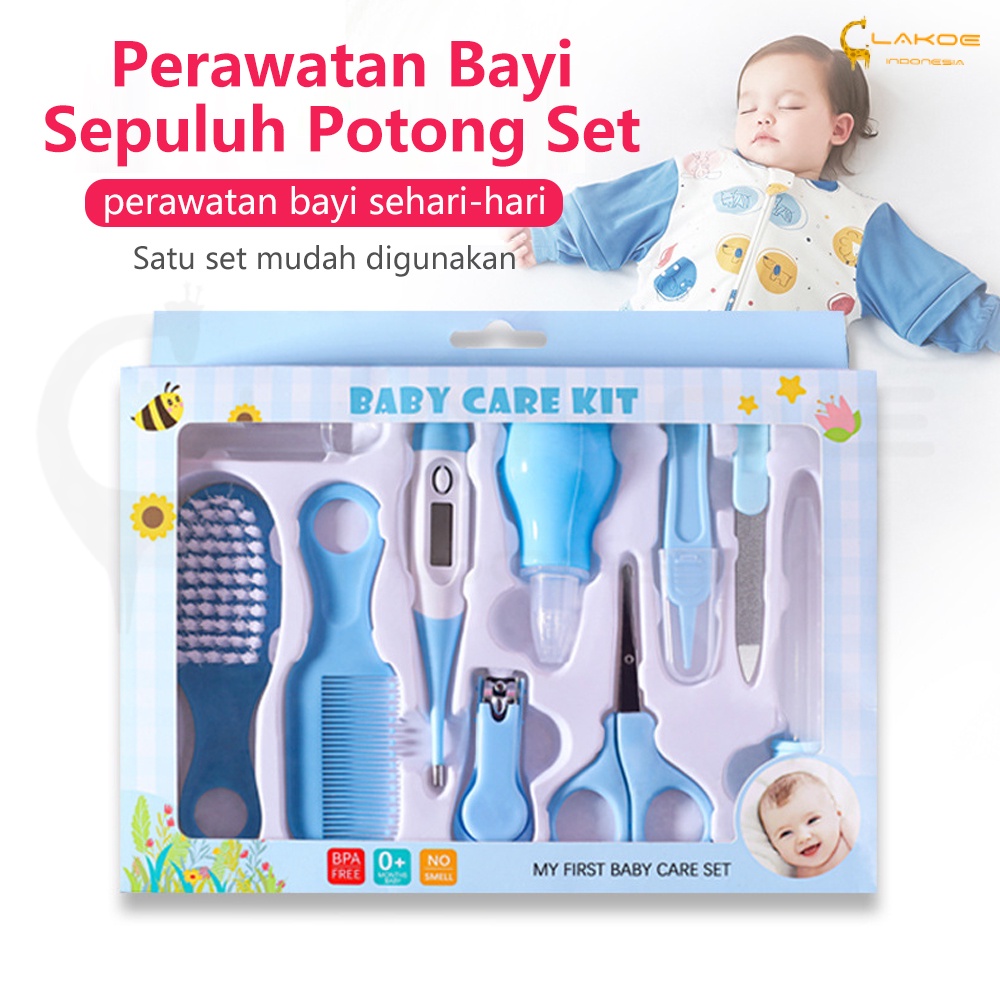 LAKOE baby care kit 10in1 gunting kuku sisir bayi set alat perawatan bayi