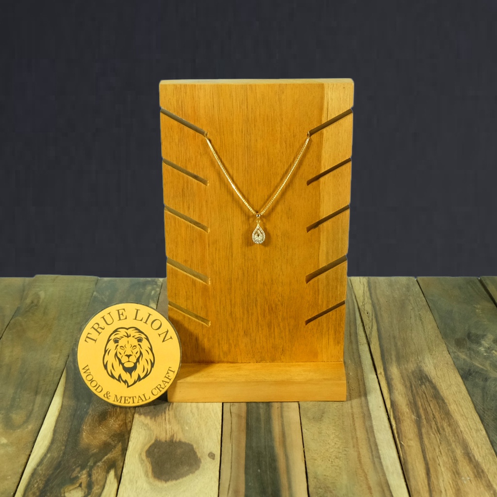 GANTUNGAN KALUNG PAJANGAN KALUNG SUSUN DISPLAY KALUNG KAYU