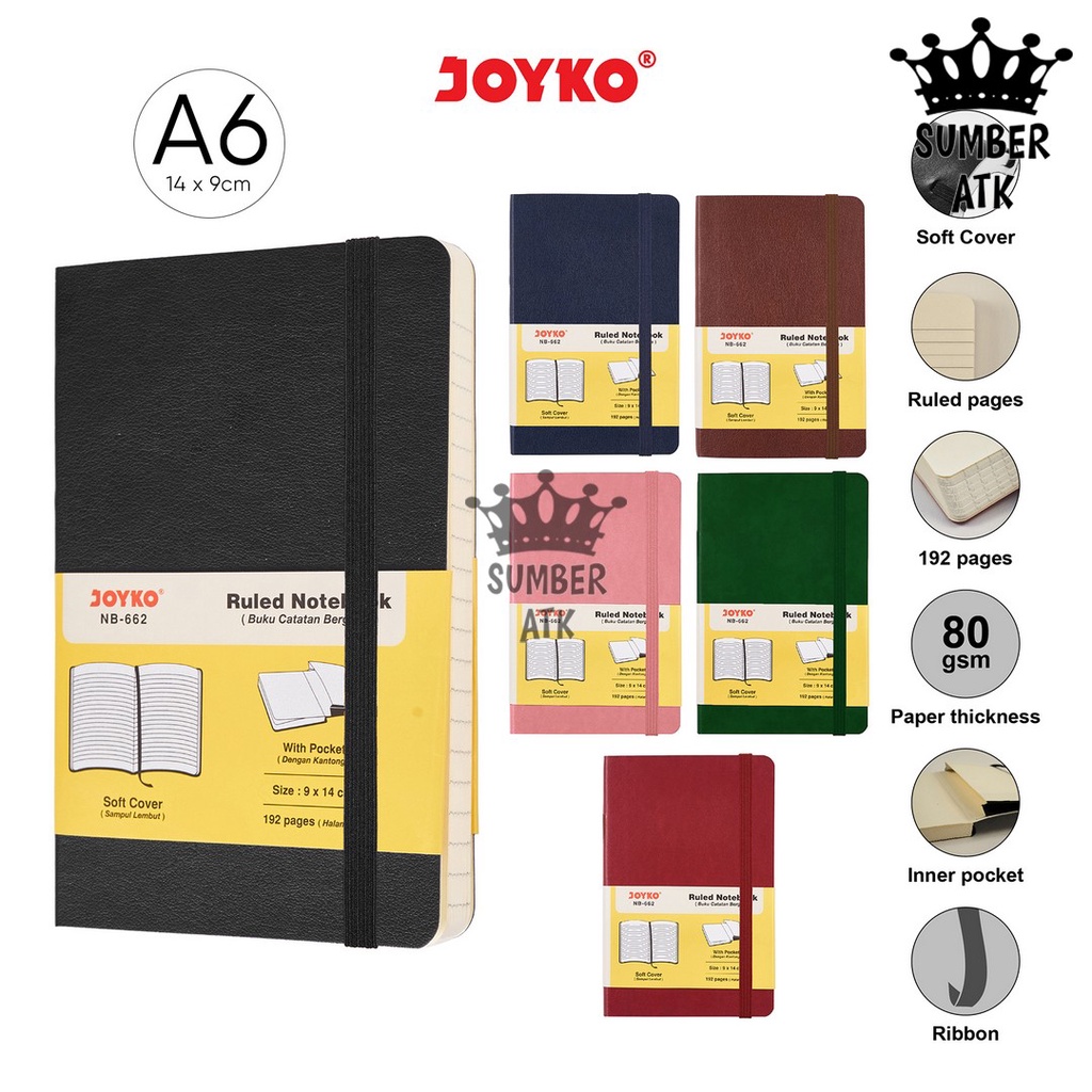 

Ruled Notebook Diary Agenda Buku Catatan Bergaris Joyko NB-662