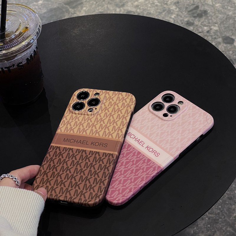 Luxury IMD Case HP iP iPhone X Xr Xs Max14 Plus+Apple11 12 13 Pro Max Sarung Silikon Wanita Casing HP Michael Kors MK Fashion Brand