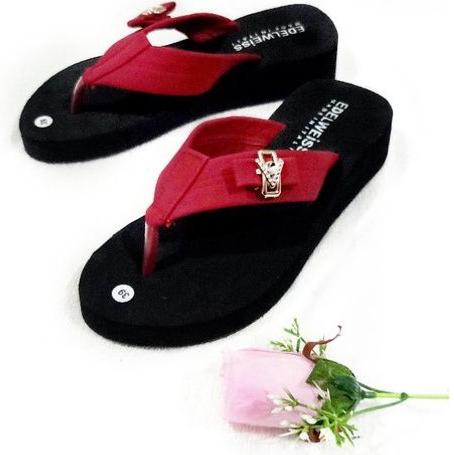 HOT SALE SANDAL JEPIT WANITA - SANDAL WEDGES SPON - SANDAL JEPIT SPON - SANDAL SPON WANITA - WEDGES 