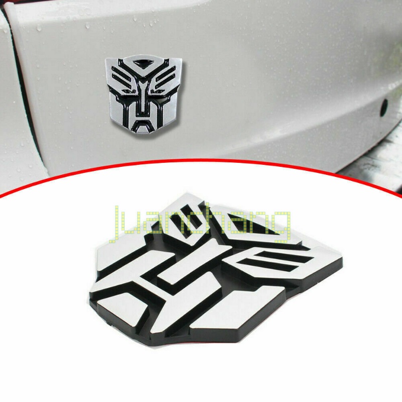 Stiker Emblem Logo Transformers 3D Untuk Mobil / Motor