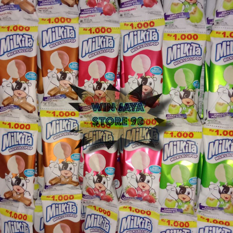 

Permen lolipop MILKITA renceng (isi 10 pcs)