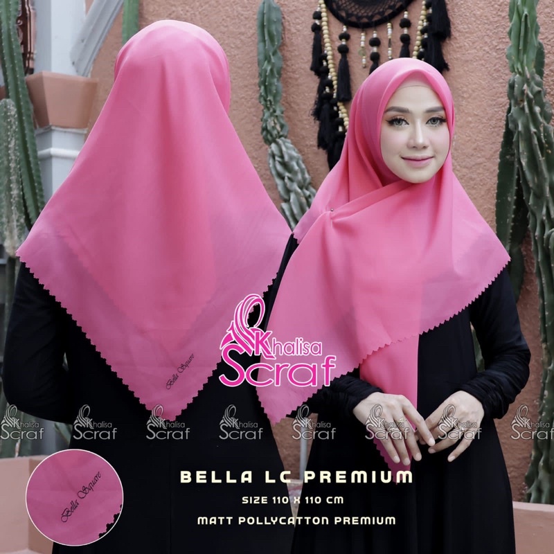 BELLA SQUARE LASER CUT KHALISA SCARF