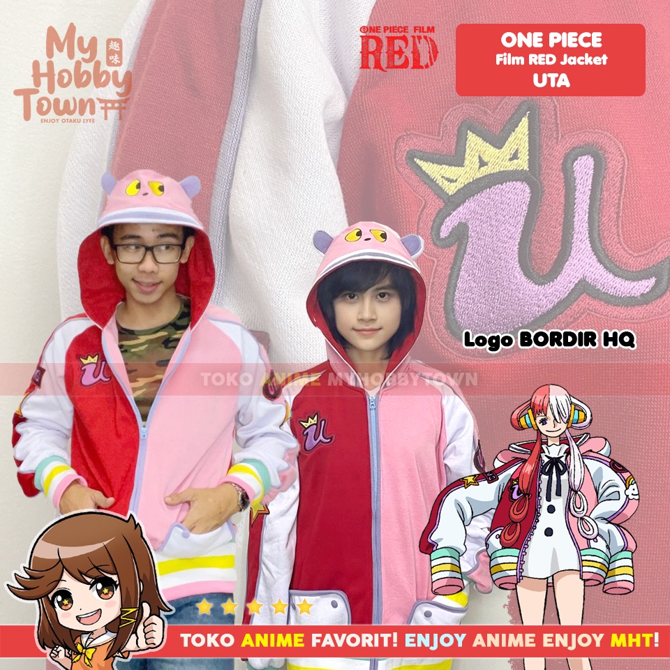 Jaket Anime One Piece Red Uta Utahime Kostum Cosplay