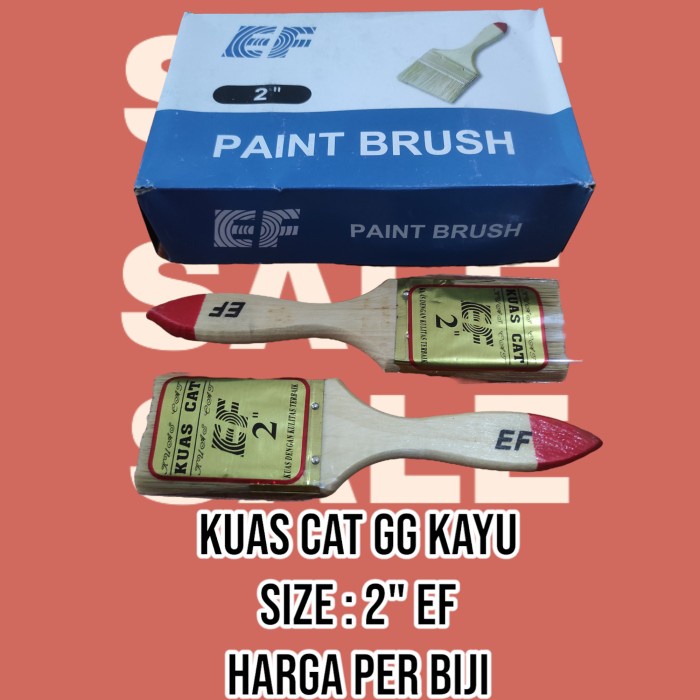 Kuas Cat GG Kayu 2&quot; Tembok Ter Murah Kualitas Bagus Dinding Per biji