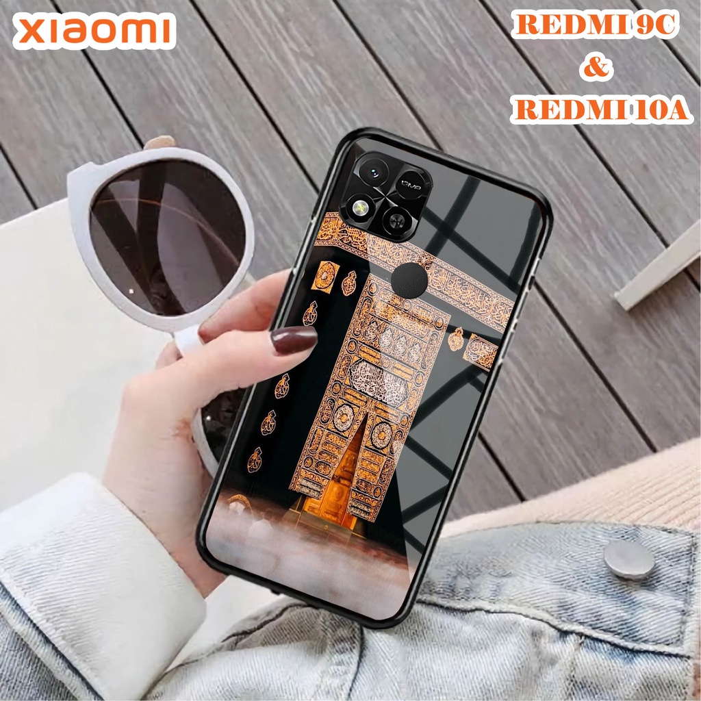 Softcase Glass Kaca REDMI 10A & REDMI 9C - Case Handphone REDMI 10A & REDMI 9C [T86].