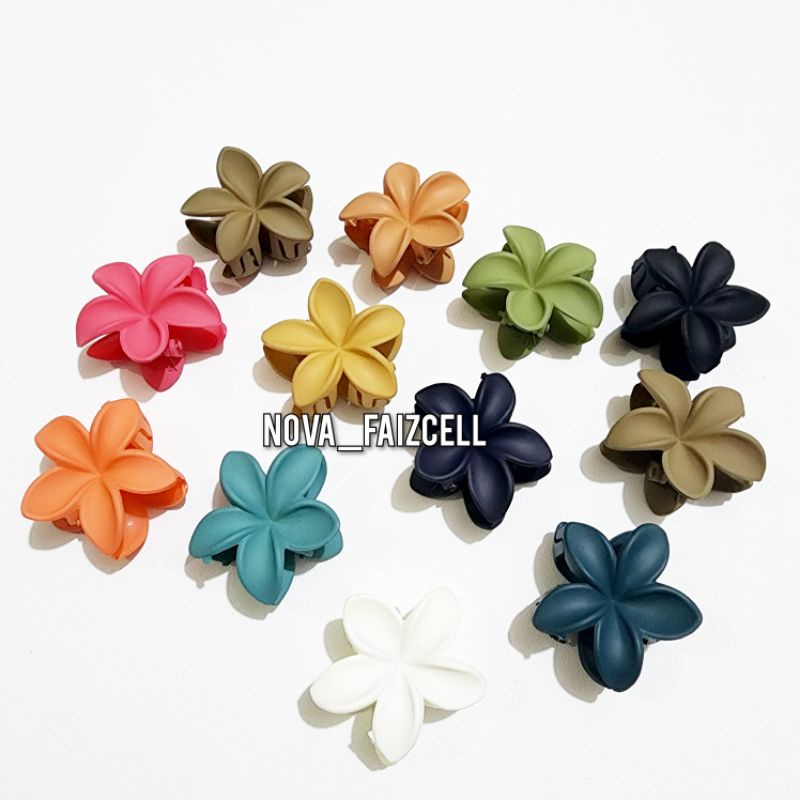 Jepit Rambut Kelopak Bunga 4cm Doff Premium Jepitan Jedai Hair band Korea Import.