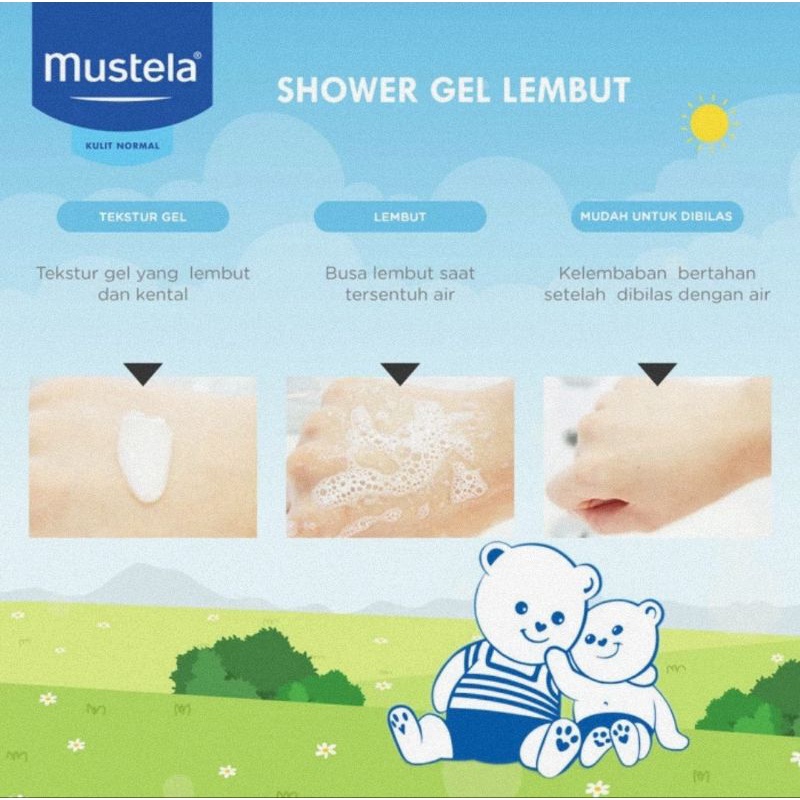 Mustela Bebe Gentle Cleansing Gel 750 ml Hair &amp; Body - Sabun Mandi Bayi