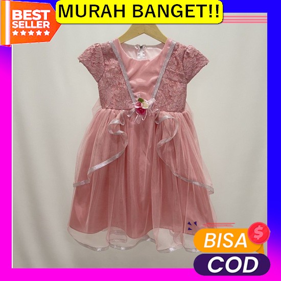 Jihan Dress Anak Perempuan - Baju Anak Perempuan Umur 1 Sampai 5 Tahun Gaun Pesta Anak / Baju Dress 