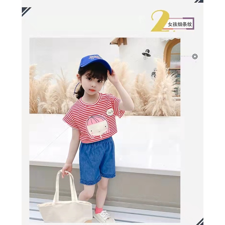 Setelan anak perempuan import 1-4th/baju import anak/setelan sweet