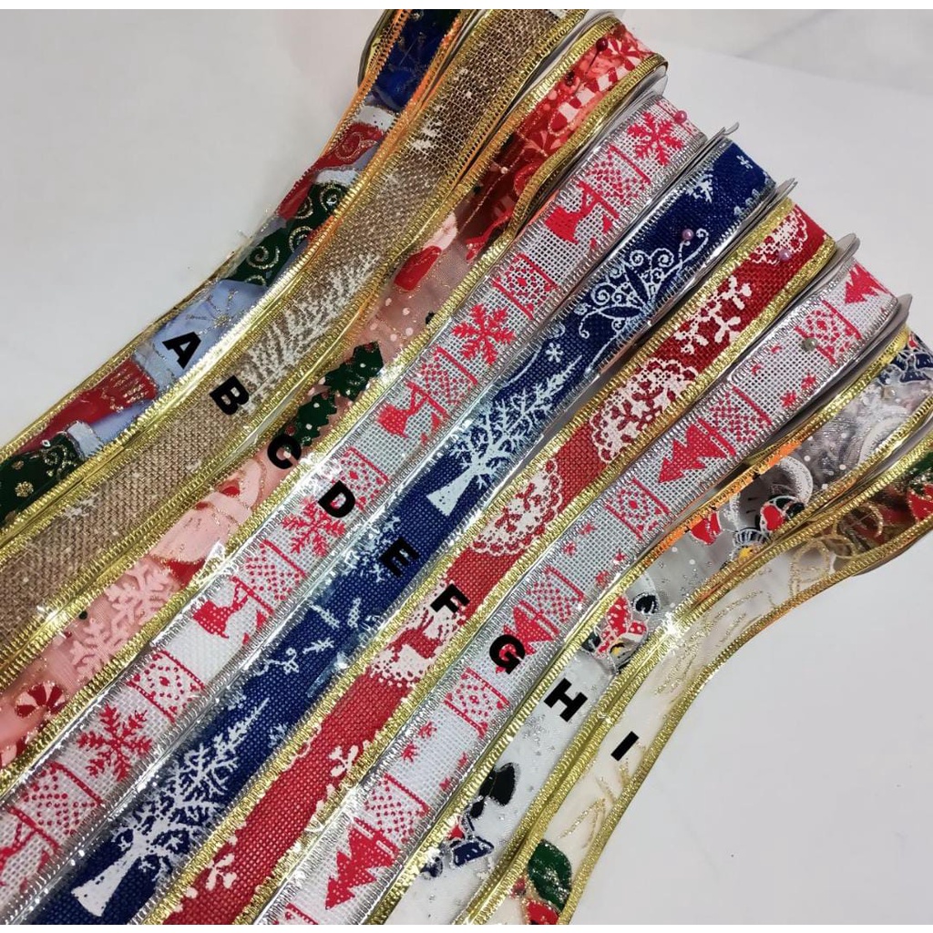 

Pita Natal - Pita Natal Saten Tile - Pita Natal Glitter - Ribbon Merry Christmas