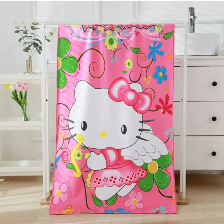 handuk mandi anak motif karakter ukuran 70x140