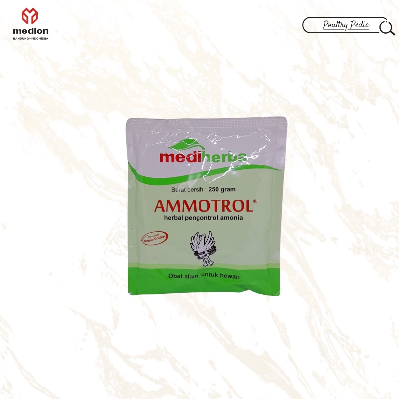 Ammotrol 250 gram Medion Obat Herbal Penghilang Bau Kotoran Ayam