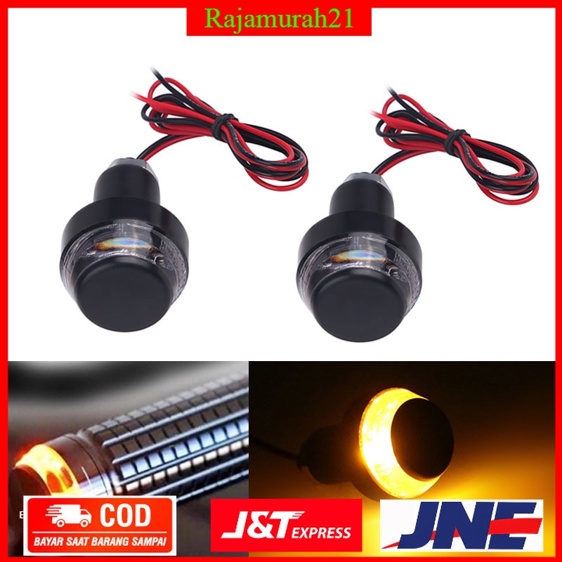 Maluokasa Lampu Sein LED Motor Turn Signal Indicator Blinker 2 PCS - SL-080 - Black - 7RFL0ABK