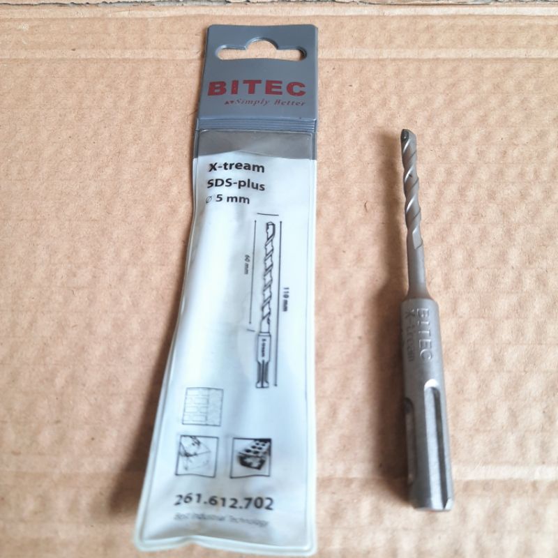 Mata bor beton/tembok BITEC SDS PLUS XTREAM 5mm