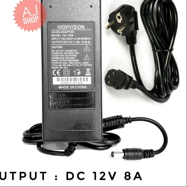 Adaptor 8a 12v Adaptor 12v 8a Adaptor Cctv Dvr Adaptor Lampu Led DC