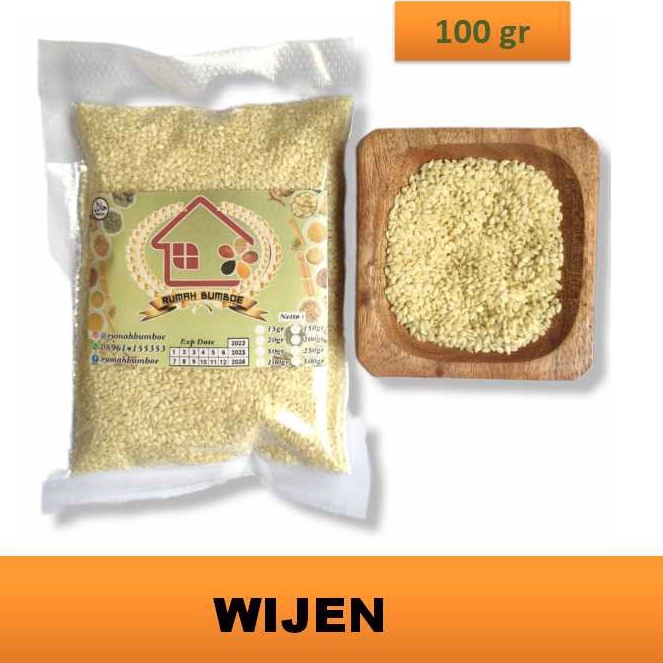 

(100 gr) BIJI WIJEN Putih Kualitas Super Sesame Seeds