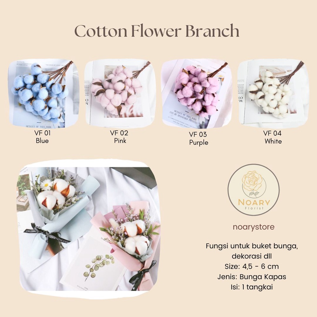 Cotton Flower Branch