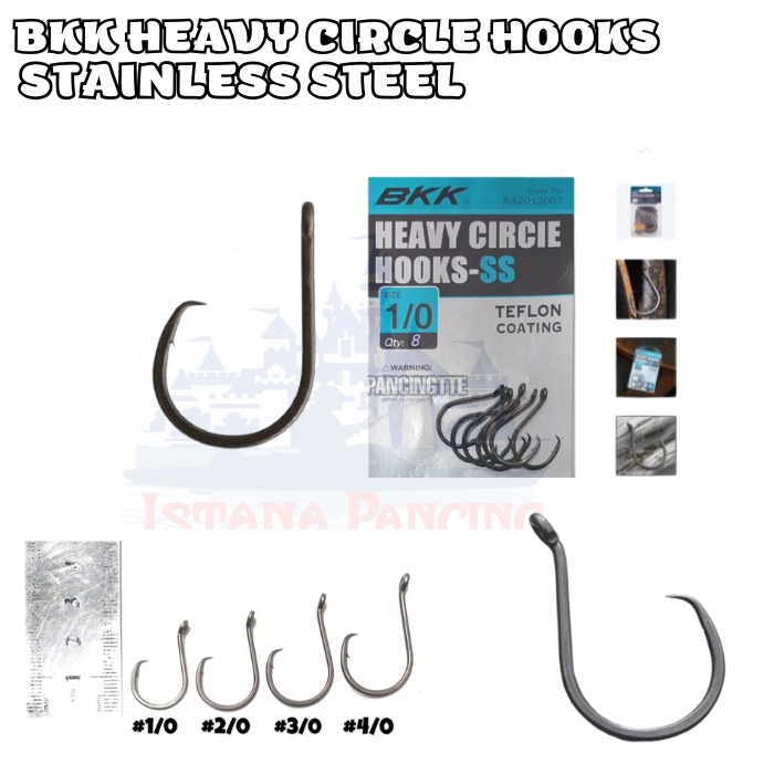 Mata Kail BKK HEAVY CIRCLE HOOKS STAINLESS STEEL KAIL PANCING