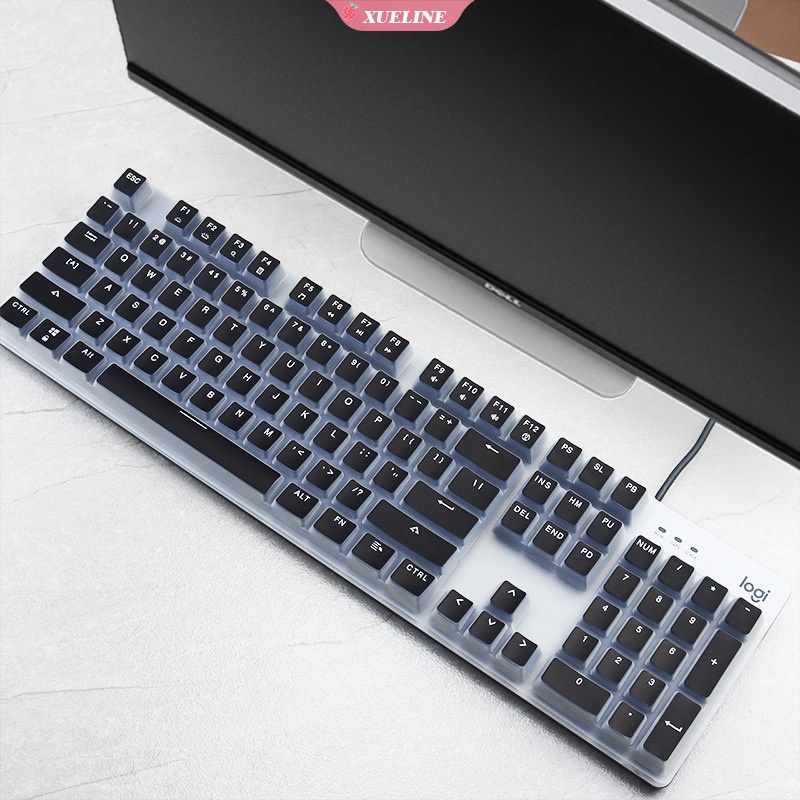 Logitech K835 K845 film Pelindung keyboard desktop Bahan Silikon ultra Tipis Tahan Air Ukuran ZXL