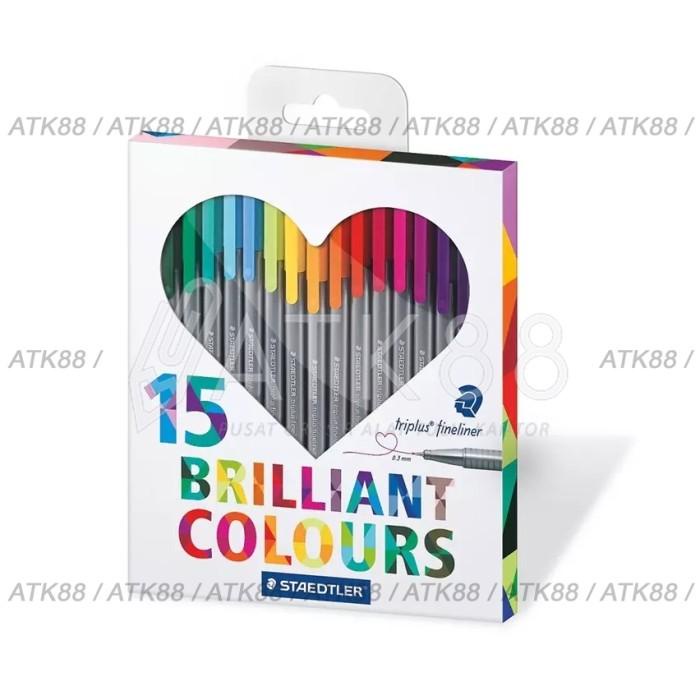 

Triplus Brilliant Colours Fineliner 0.3 Set 15 Staedtler Germany Best Seller