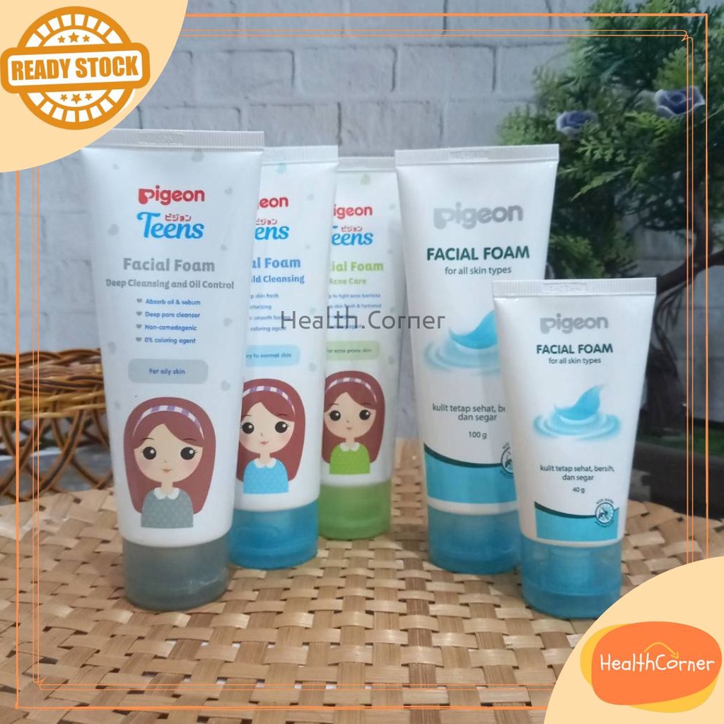 PIGEON Facial Foam for All Skin Types / FACIAL WASH / Face Cleanser / Sabun Wajah / Pigeon Teents Teen Foam