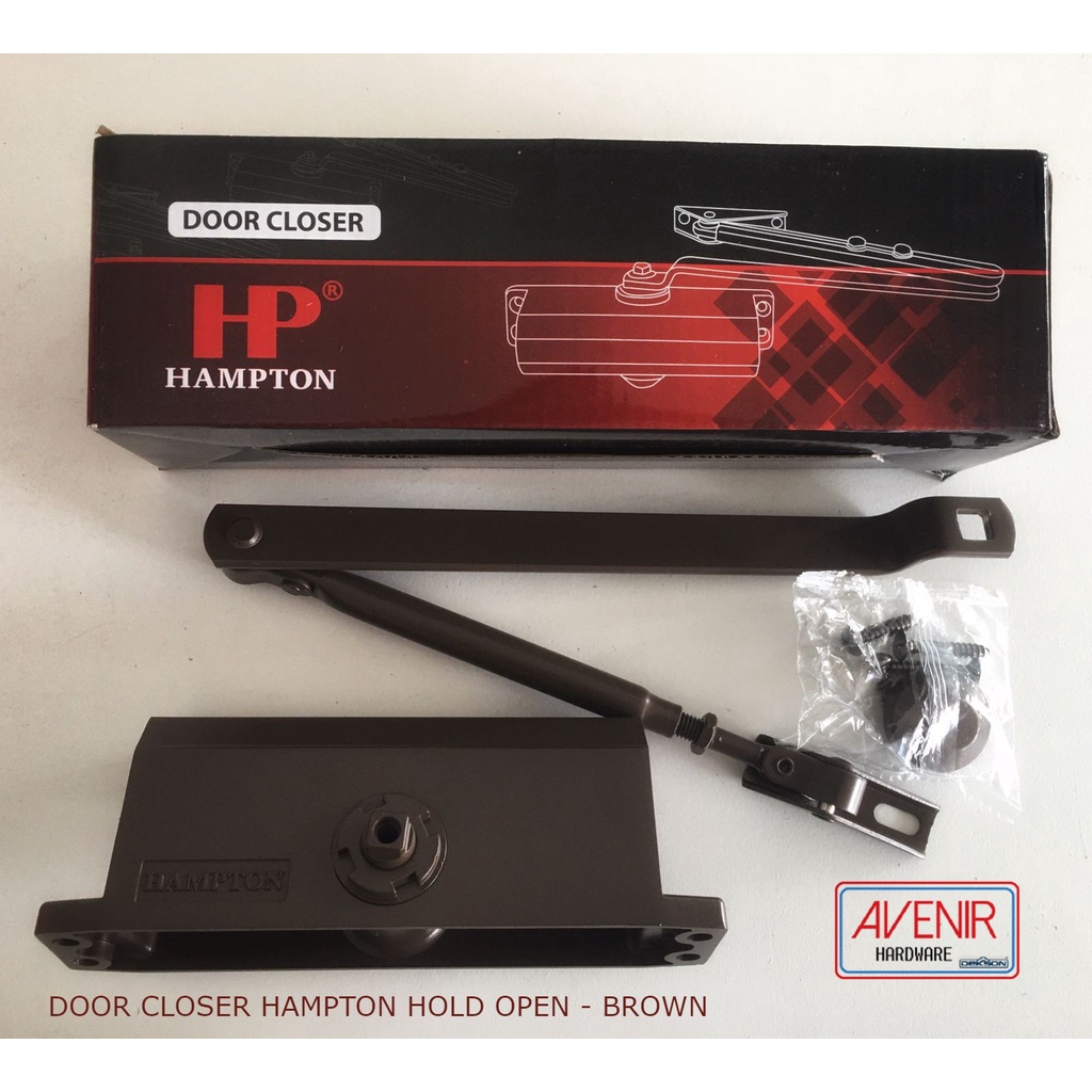 DOOR CLOSER HAMPTON HOLD OPEN DOOR CLOSER PUTIH DOOR CLOSER COKELAT DOOR CLOSER SILVER HAMPTON HOLD
