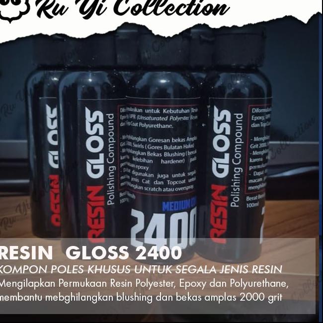 RESIN GLOSS POLISHING COMPOUND KOMPON POLES RESIN KILAP