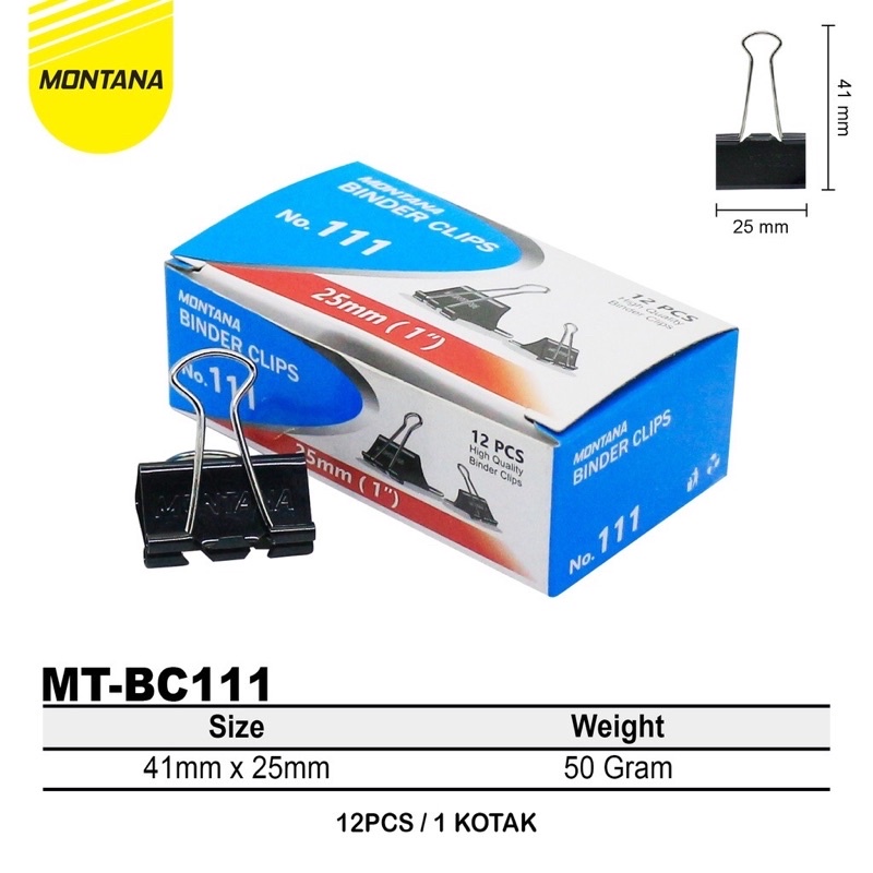

BINDER KLIP CLIP PENJEPIT KERTAS BC-111