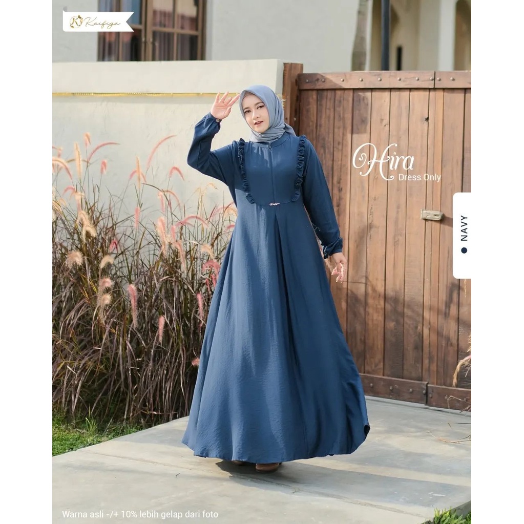 Terlaris COD Gamis Febrina Rempel Kombinasi Busui Wanita Muslim Elegan