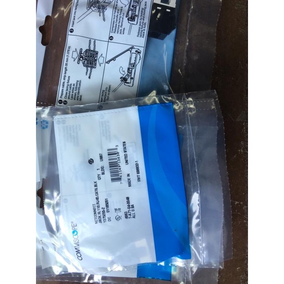 Amp modular cat6 black