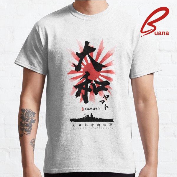 Kaos Pria IJN Yamato Battleship Calligraphy 2020