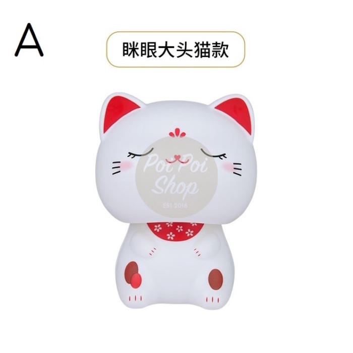 

Kucing Hoki Pajangan Mobil Maneki Neko Cute Cat Pajangan Dashboard - #A