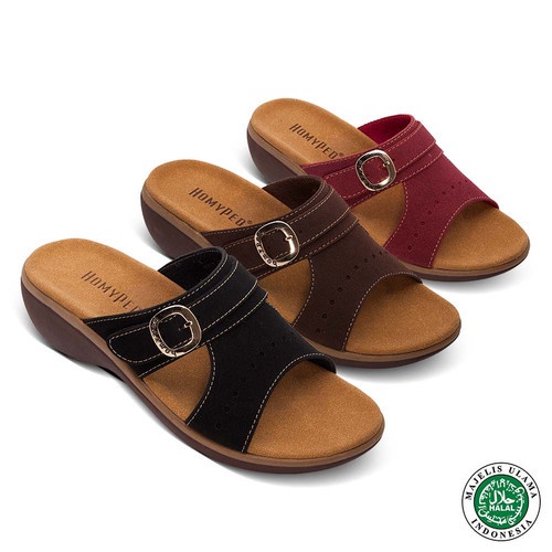 HOMYPED Sandal Wanita Terbaru 2022 VICELLA N53 Sendal Perempuan Dewasa Casual Wedges Kasual Selop Sl