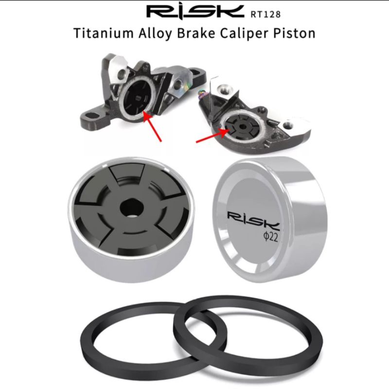 Piston dan Seal Caliper Kaliper Rem Shimano SLX XT XTR RoadBike