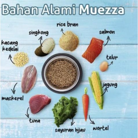 Makanan Kucing Kering - Ocean Fish Flavor - Muezza Cat Food
