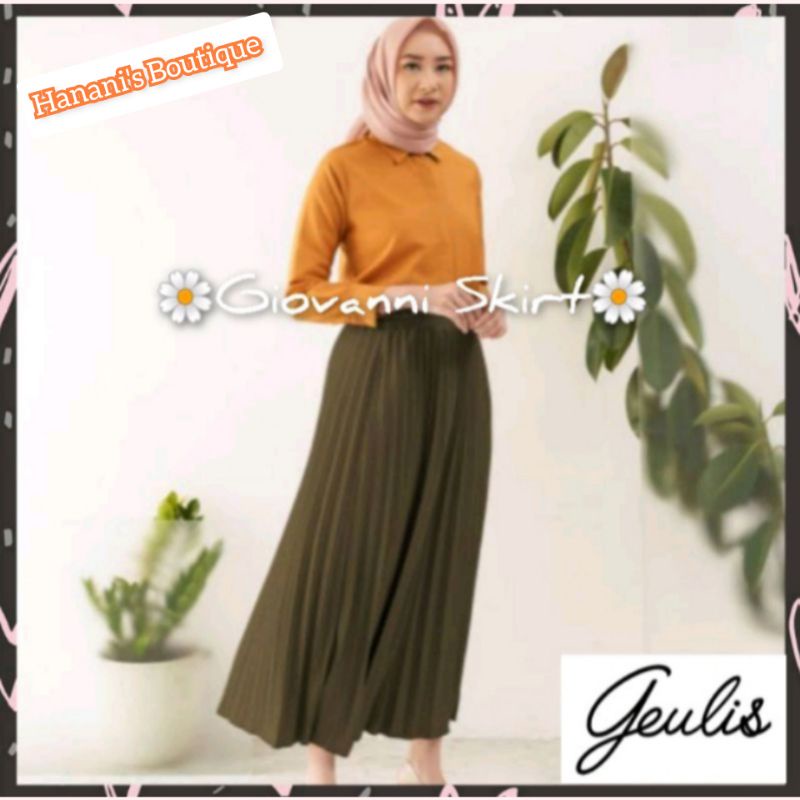 GEULIS Giovanni Skirt Army by Geulis.id