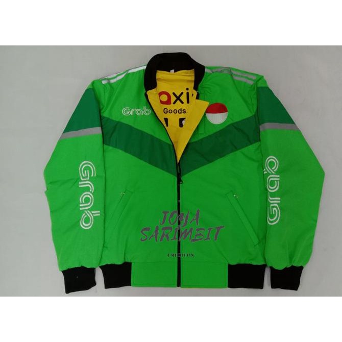Jaket bomber/ jaket Driver Ojol Grb X Maximm BOLAK-BALIK Terbaru