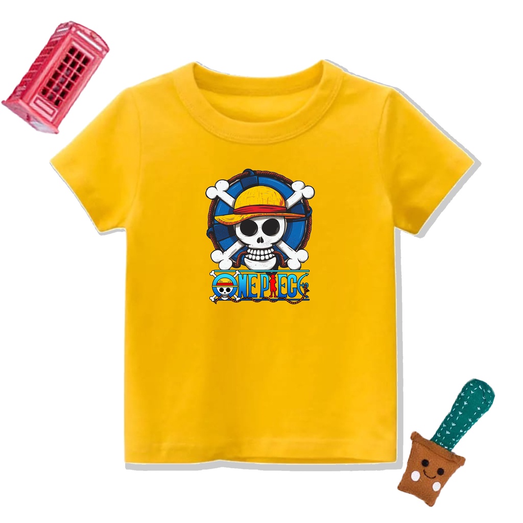 PVJ - Kaos Anak Anime One Piece 1 12 Tahun Laki Laki &amp; Perempuan Kekinian