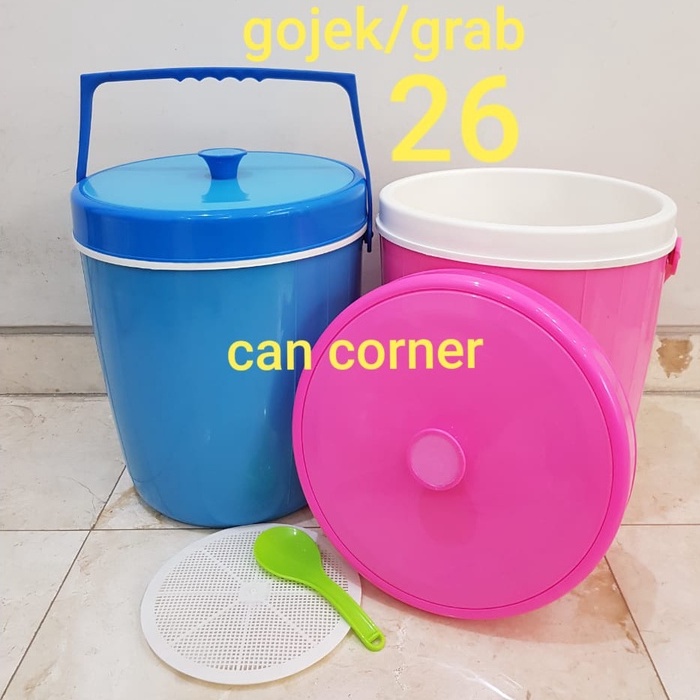 Rice Bucket 26 liter / termos nasi / termos es 26 liter / Termos / Termos es Batu