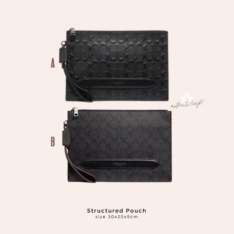 [READY GRATIS ONGKIR] CH STRUCTURED POUCH CLUTCH MEN UNISEX