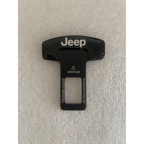 Colokan Seat Belt Mobil Alarm Buzzer Stopper Logo JEEP WARNA HITAM