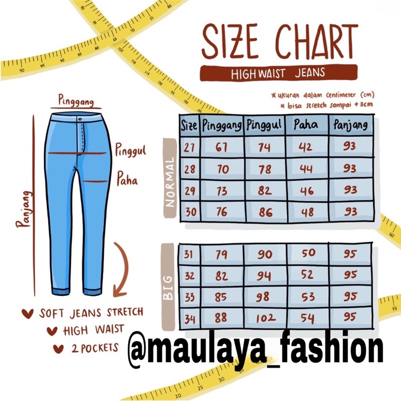 HIGHWAIST JEANS WANITA SOFT JEANS TEBAL