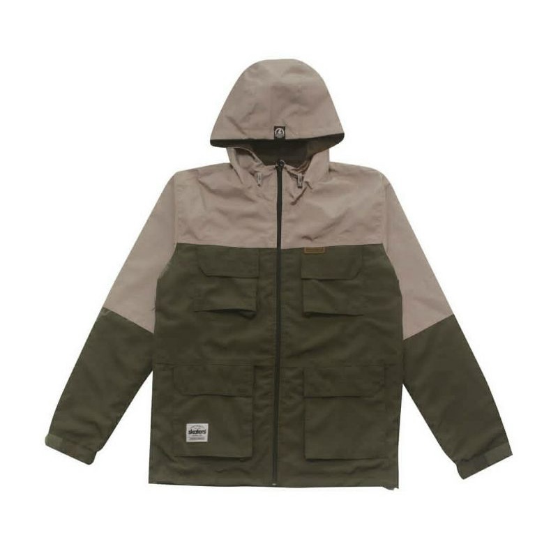 JAKET SKATERS MCR PARKA CE-07 BROWN-OLIVE