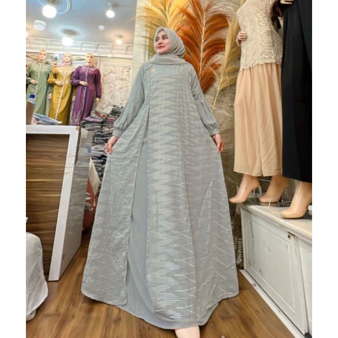 Ghaniya Dress by Marevi Original Ukuran Standar dan Jumbo