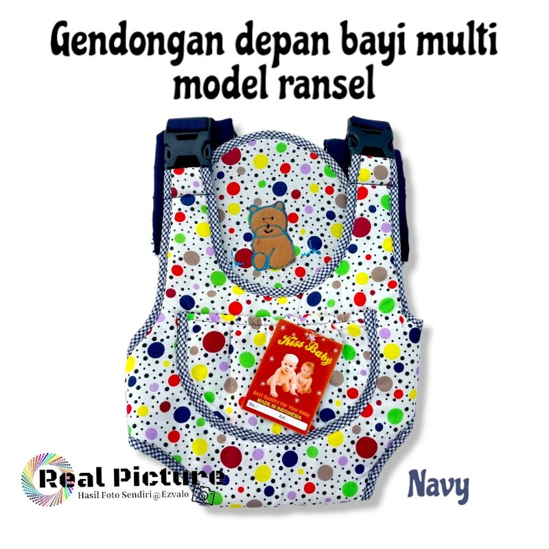 Gendongan depan bayi multi model ransel