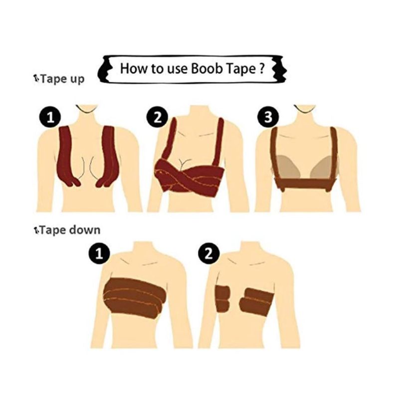 BRA TAPE / BOOB TAPE BODY 5 METER X 5CM / PENGENCANG PUSH UP BRA TAPE